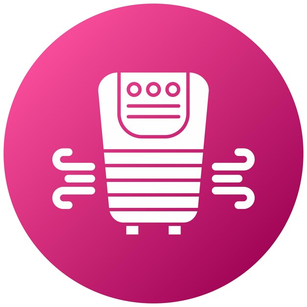 Estilo del icono del purificador de aire de diseño vectorial