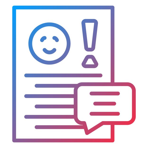 Estilo del icono de queja de diseño vectorial