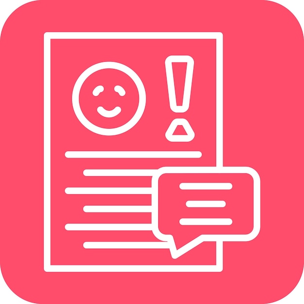 Estilo del icono de queja de diseño vectorial