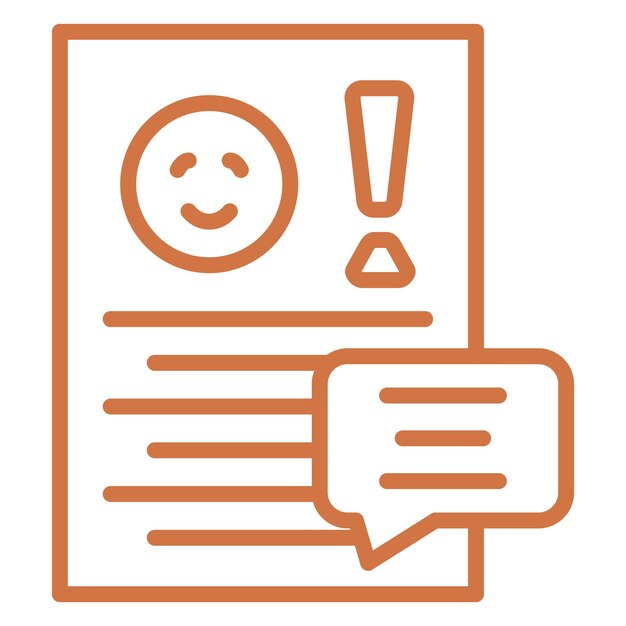 Estilo del icono de queja de diseño vectorial