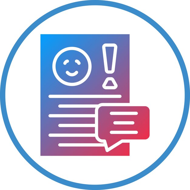 Estilo del icono de queja de diseño vectorial