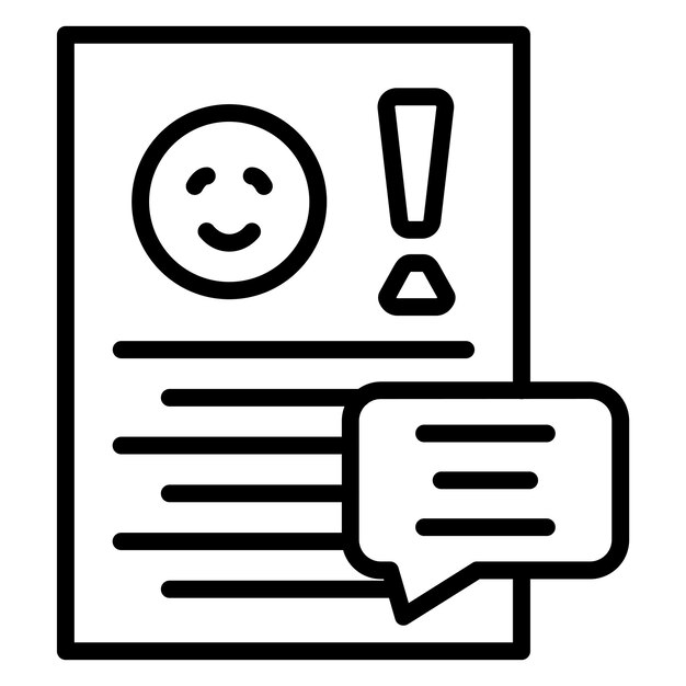 Estilo del icono de queja de diseño vectorial