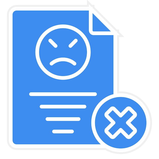 Estilo del icono de queja de diseño vectorial