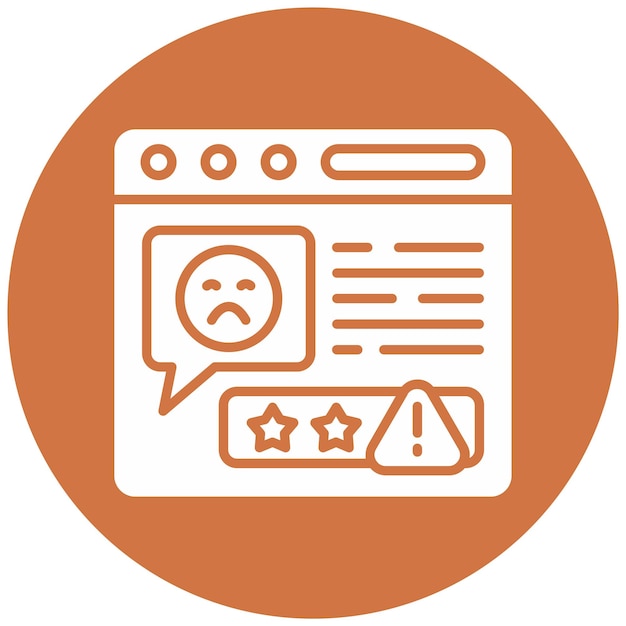 Estilo del icono de queja de diseño vectorial