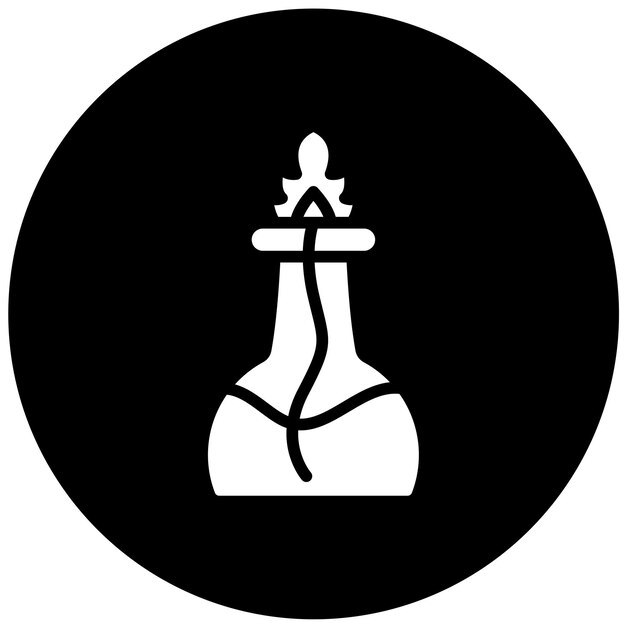 Estilo del icono del quemador de alcohol de diseño vectorial