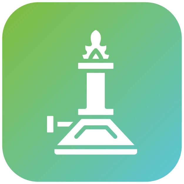 Estilo del icono del quemador del laboratorio de diseño vectorial