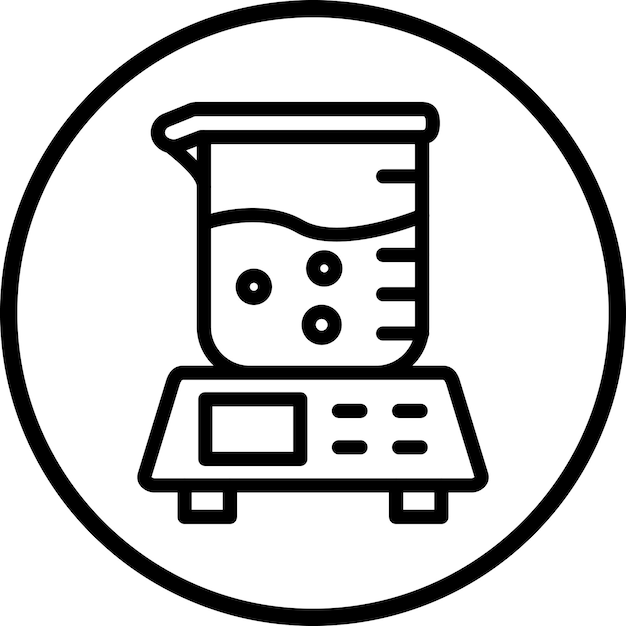Estilo del icono químico de la escala
