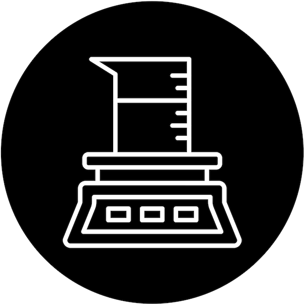 Estilo del icono químico de la escala