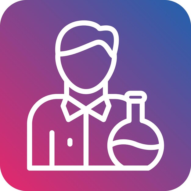 Estilo del icono del químico