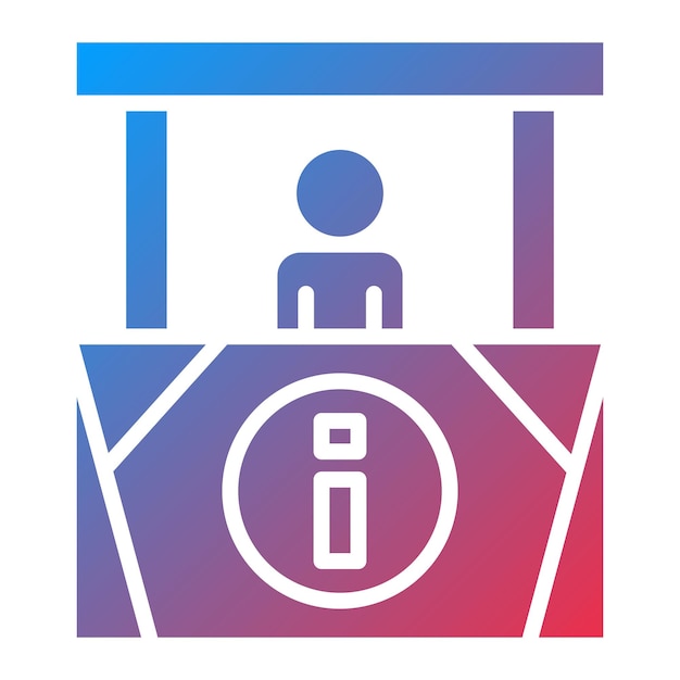 Estilo del icono del quiosco de información
