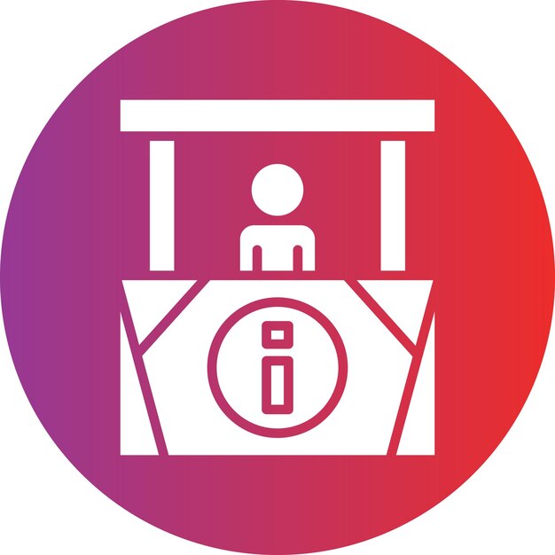 Estilo del icono del quiosco de información