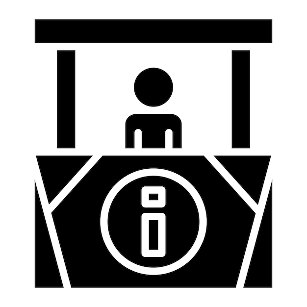 Estilo del icono del quiosco de información