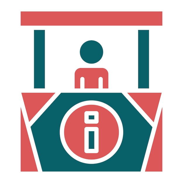 Estilo del icono del quiosco de información