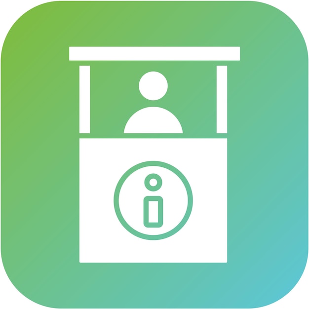 Estilo del icono del quiosco de información