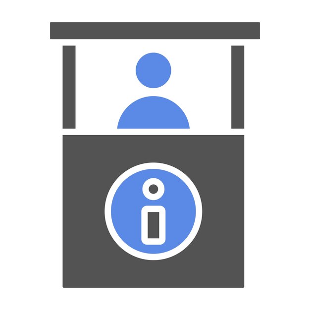 Estilo del icono del quiosco de información
