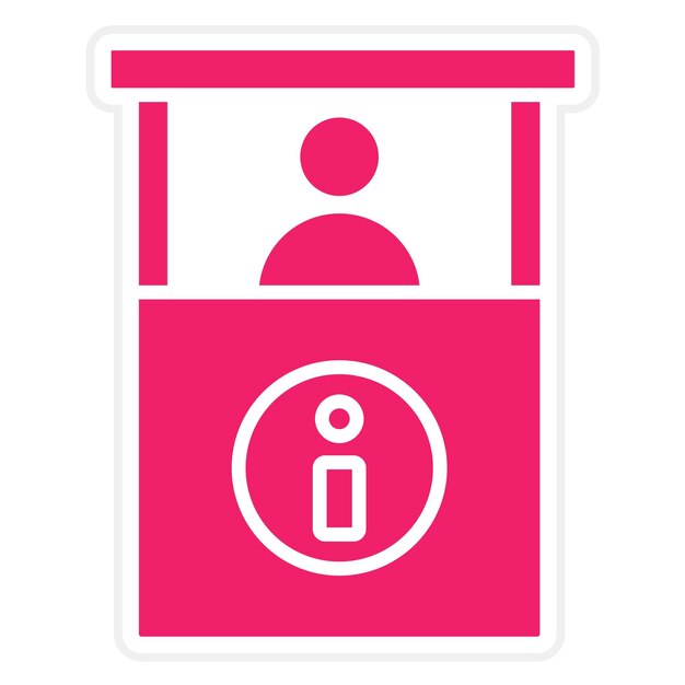 Estilo del icono del quiosco de información