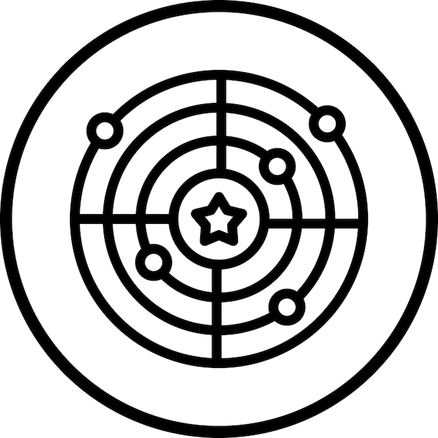 Estilo del icono del radar del ejército