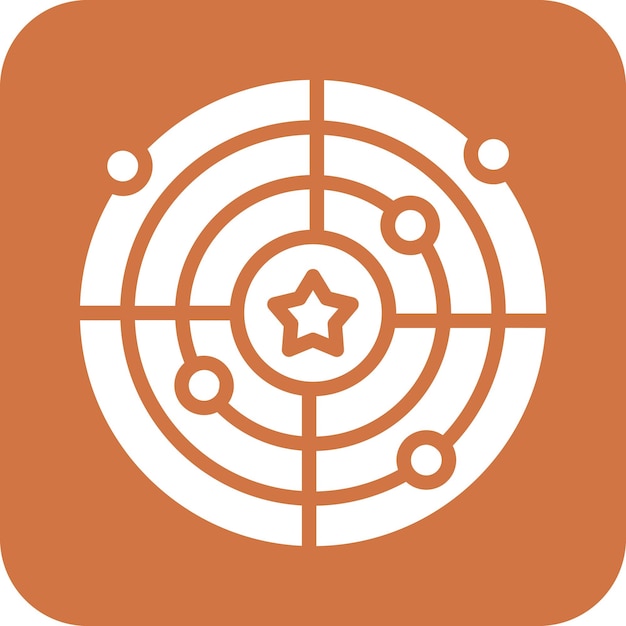 Estilo del icono del radar del ejército