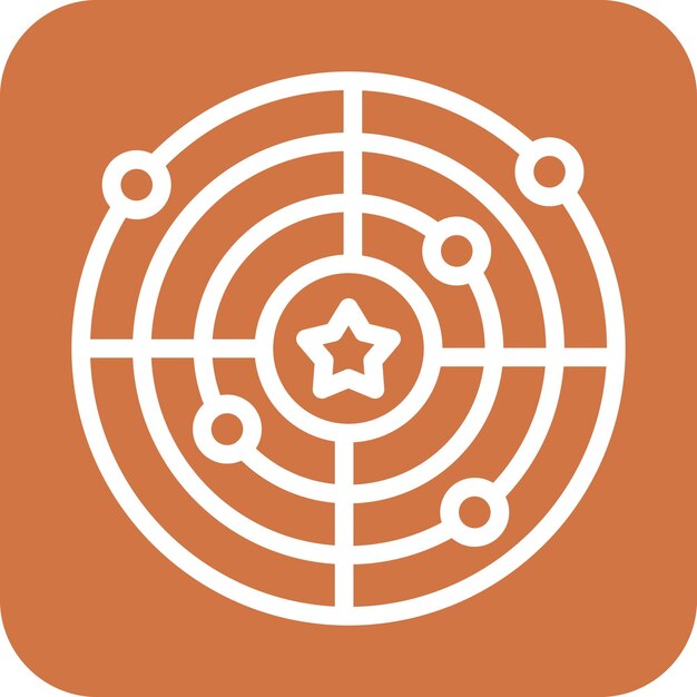 Estilo del icono del radar del ejército