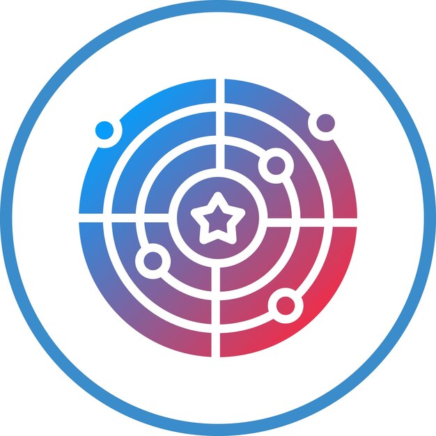 Estilo del icono del radar del ejército