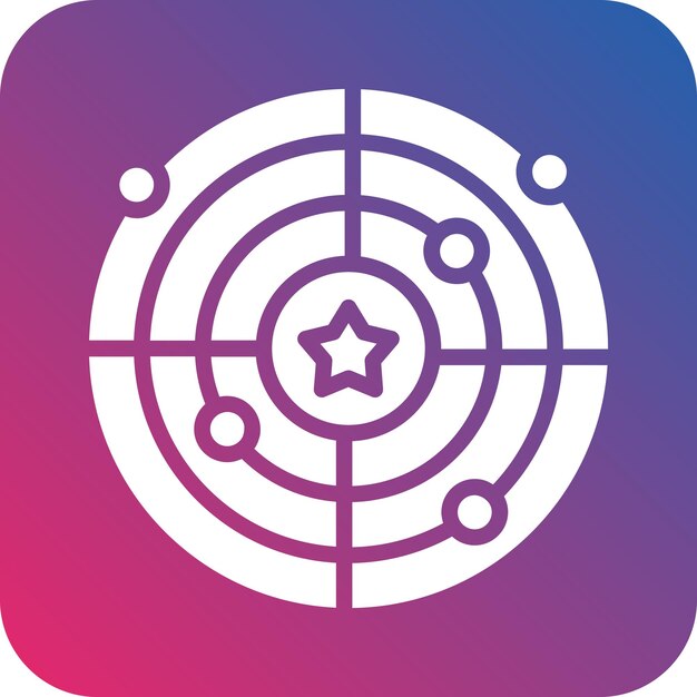 Estilo del icono del radar del ejército