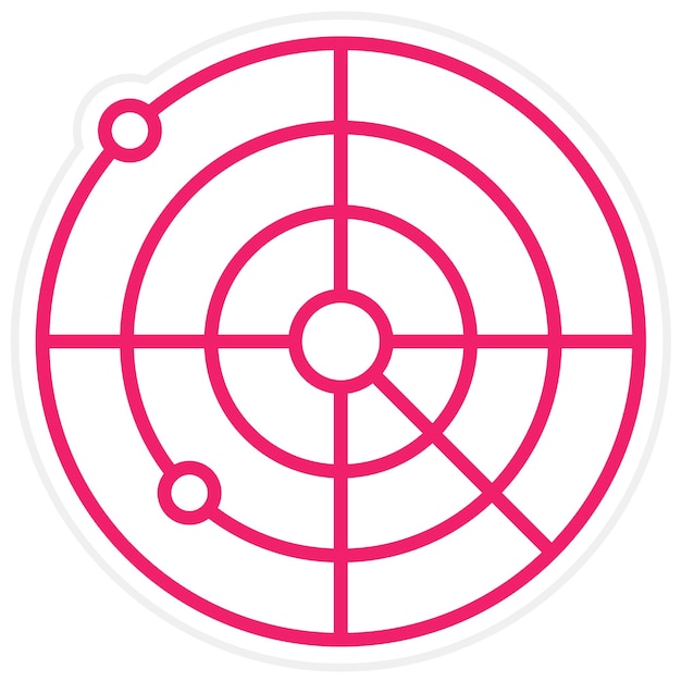 Estilo del icono del radar del ejército