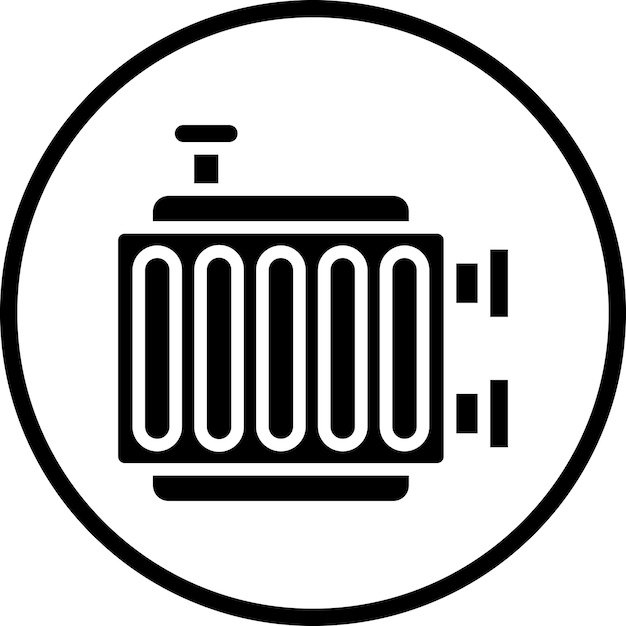 Estilo del icono del radiador