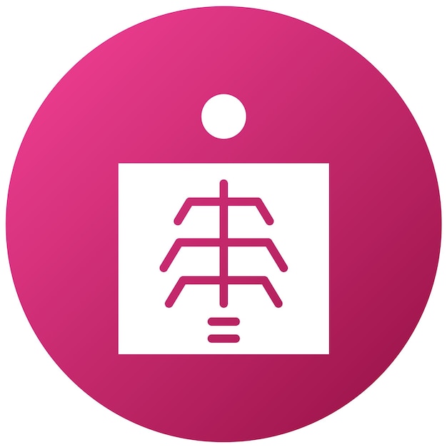 Estilo del icono del radiólogo de diseño vectorial