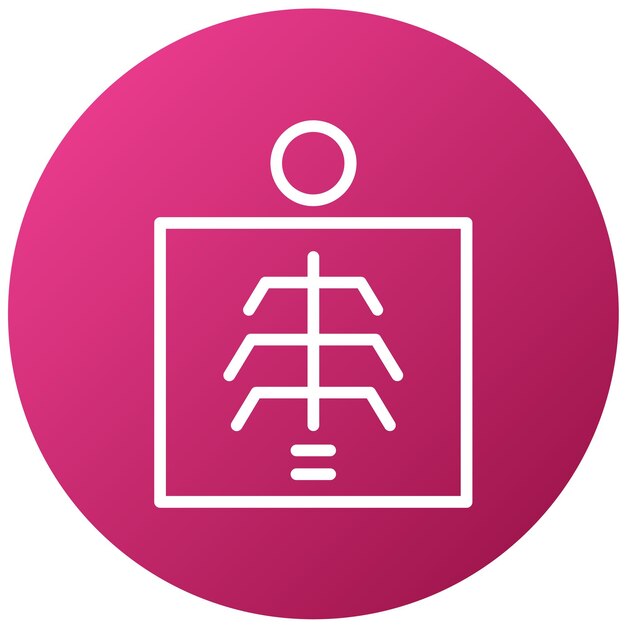 Estilo del icono del radiólogo de diseño vectorial