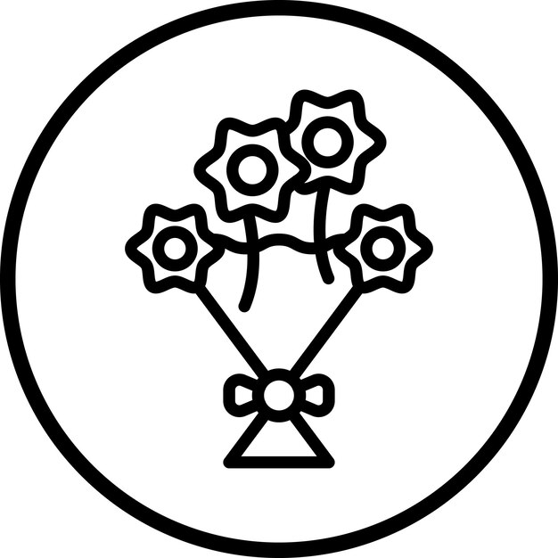 Estilo del icono del ramo de diseño vectorial