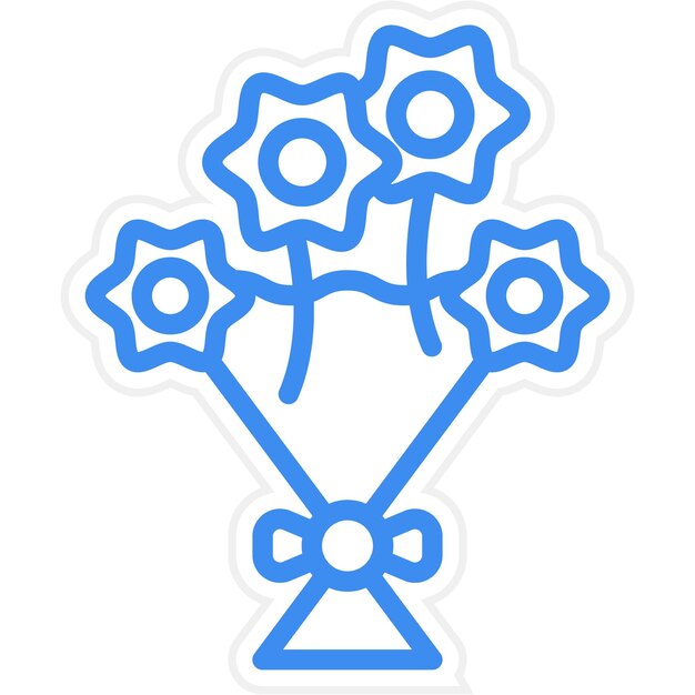 Estilo del icono del ramo de diseño vectorial