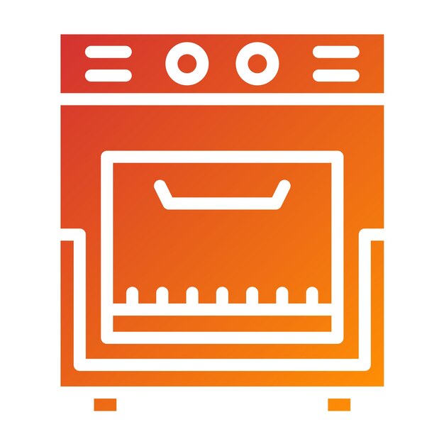 Estilo del icono del rango de gas del diseño vectorial