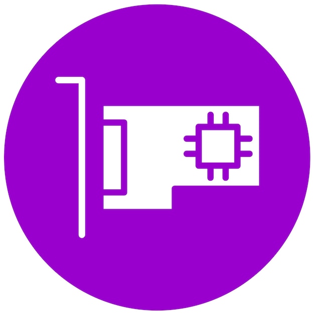 Estilo del icono de la ranura de expansión de diseño vectorial