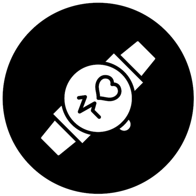 Estilo del icono del rastreador de fitness de diseño vectorial