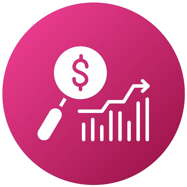 Estilo del icono del rastreador de precios de diseño vectorial