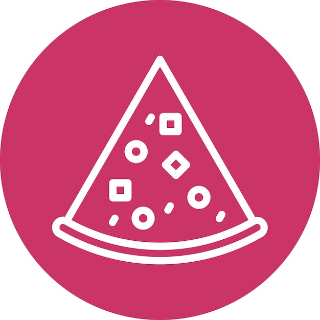Estilo del icono de las rebanadas de pizza