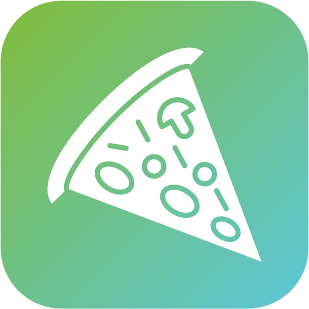 Estilo del icono de las rebanadas de pizza