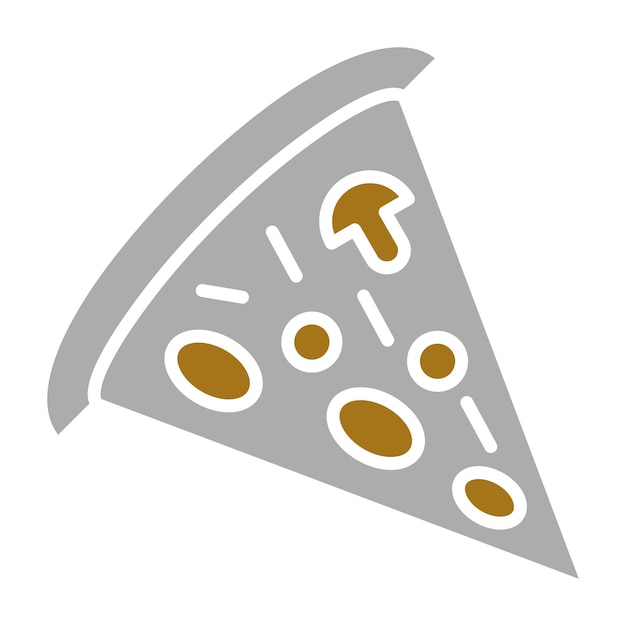 Estilo del icono de las rebanadas de pizza