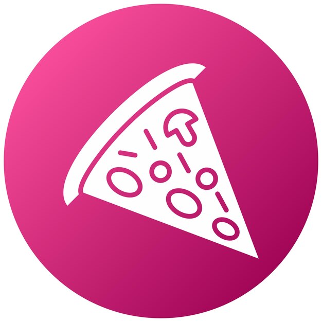 Estilo del icono de las rebanadas de pizza