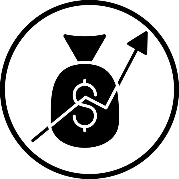 Estilo de icono de recaudación de fondos de diseño vectorial
