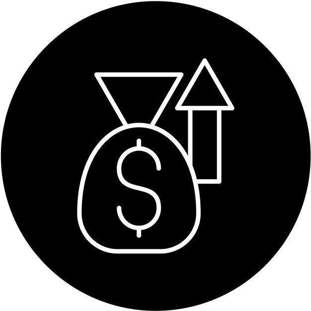 Estilo de icono de recaudación de fondos de diseño vectorial
