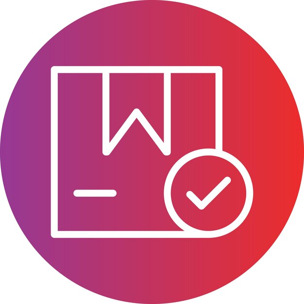 Estilo del icono de recepción de la entrega