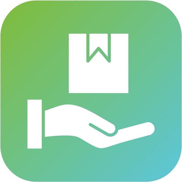 Estilo del icono de recepción de la entrega