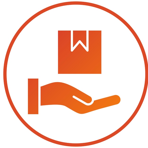 Estilo del icono de recepción de la entrega