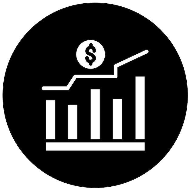 Estilo del icono de recesión del diseño vectorial