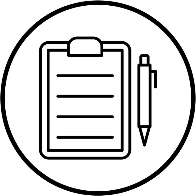 Estilo del icono de la receta de diseño vectorial