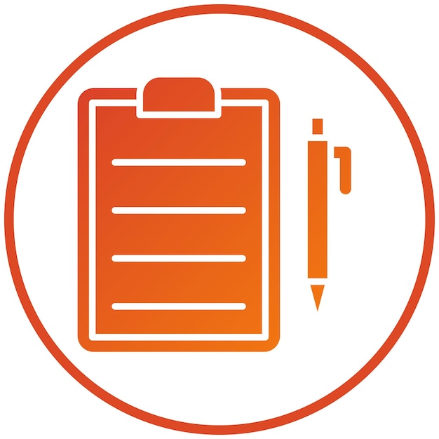 Estilo del icono de la receta de diseño vectorial