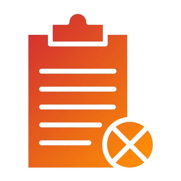 Estilo del icono de rechazo del diseño vectorial