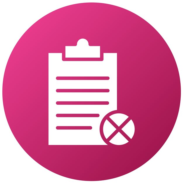 Estilo del icono de rechazo del diseño vectorial