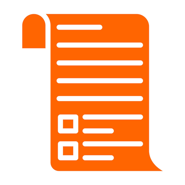 Estilo del icono del recibo de diseño vectorial
